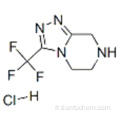 Chlorhydrate de 3- (trifluorométhyl) -5,6,7,8-tétrahydro- [1,2,4] triazolo [4,3-a] pyrazine CAS 762240-92-6